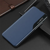 Samsung Galaxy A07 4G Smart Clear View Flip Cover - Blå