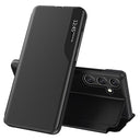 Samsung Galaxy A17 Smart Clear View Flip Cover - Sort