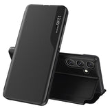 Samsung Galaxy A17 Smart Clear View Flip Cover - Sort