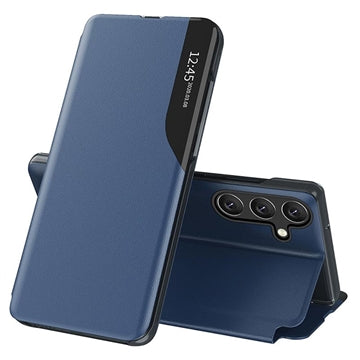Samsung Galaxy A17 Smart Clear View Flip Cover - Blå