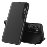 Samsung Galaxy S25 FE Smart Clear View Flip Cover - Sort