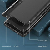 Samsung Galaxy S23 5G Smart Clear View Flip Cover - Grøn