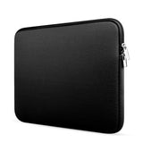 Blødt laptop-sleeve med lynlåslukning - 15.6" - Sort