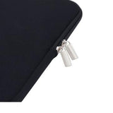 Blødt laptop-sleeve med lynlåslukning - 15.6" - Sort