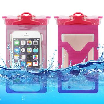 Blødt PVC Universal IPX8 vandtæt etui - 6.5" - Hot Pink