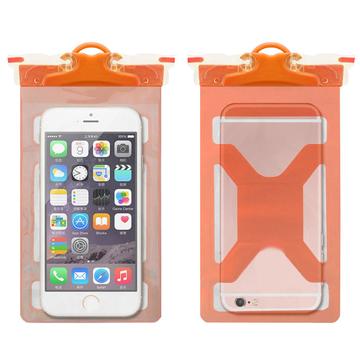 Blød PVC Universal IPX8 vandtæt taske - 6.5" - Orange