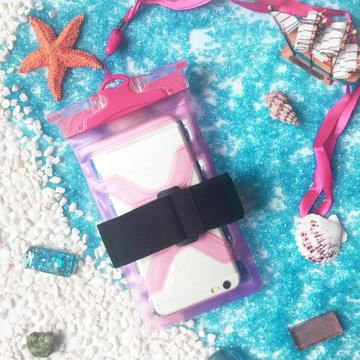 Blødt PVC Universal IPX8 vandtæt etui - 6.5" - Gul