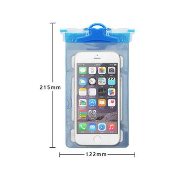 Blødt PVC Universal IPX8 vandtæt etui - 6.5" - Gul