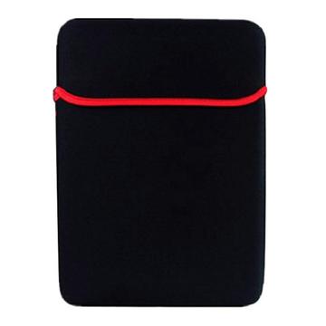 Blødt beskyttende sleeve til laptop/tablet - 13" - sort / rød
