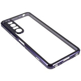 Sony Xperia 1 IV Magnetisk Cover med Hærdet Glas - Lilla