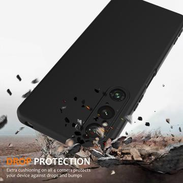 Sony Xperia 1 V Liquid Silikone Cover - MagSafe Kompatibel - Sort