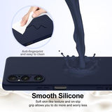 Sony Xperia 1 V Liquid Silikone Cover - MagSafe Kompatibel - Mørkeblå