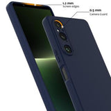 Sony Xperia 1 V Liquid Silikone Cover - MagSafe Kompatibel - Mørkeblå