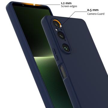 Sony Xperia 1 V Liquid Silikone Cover - MagSafe Kompatibel - Mørkeblå