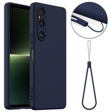 Sony Xperia 1 V Liquid Silikone Cover - MagSafe Kompatibel - Mørkeblå