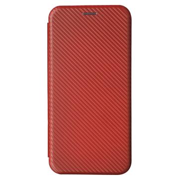 Sony Xperia 1 VI Flip Cover - Karbonfiber - Brun