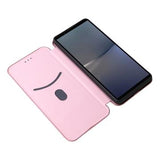 Sony Xperia 1 VI Flip Cover - Karbonfiber - Rødguld