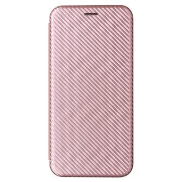 Sony Xperia 1 VI Flip Cover - Karbonfiber - Rødguld