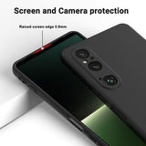 Sony Xperia 1 VI Liquid Silikone Cover med Strop - Sort