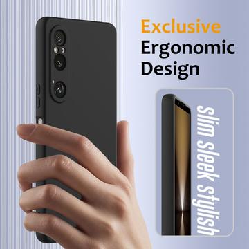 Sony Xperia 1 VI Liquid Silikone Cover - MagSafe Kompatibel - Sort
