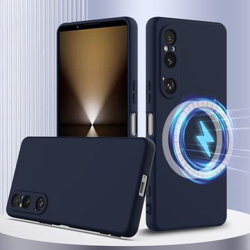 Sony Xperia 1 VI Liquid Silikone Cover - MagSafe Kompatibel - Mørkeblå