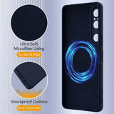 Sony Xperia 1 VI Liquid Silikone Cover - MagSafe Kompatibel - Mørkeblå