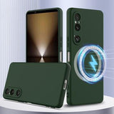 Sony Xperia 1 VI Liquid Silikone Cover - MagSafe Kompatibel - Mørkegrøn