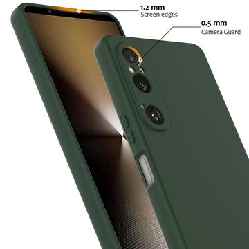 Sony Xperia 1 VI Liquid Silikone Cover - MagSafe Kompatibel - Mørkegrøn