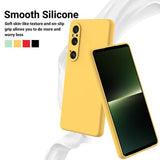 Sony Xperia 1 VI Liquid Silikone Cover med Strop - Gul