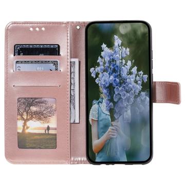 Sony Xperia 1 VI Mandala Series Etui med Pung - Rødguld