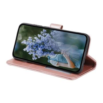 Sony Xperia 1 VI Mandala Series Etui med Pung - Rødguld