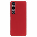 Sony Xperia 1 VI Gummibelagt Plastik Cover - Rød