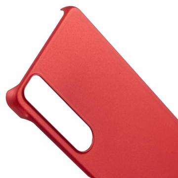 Sony Xperia 1 VI Gummibelagt Plastik Cover - Rød