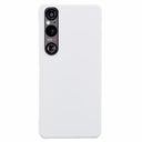 Sony Xperia 1 VI Gummibelagt Plastik Cover - Hvid