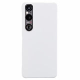 Sony Xperia 1 VI Gummibelagt Plastik Cover - Hvid