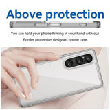 Sony Xperia 1 VI Ridsefast Hybrid Cover - Gennemsigtig
