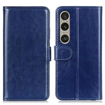 Sony Xperia 1 VI Pung med Magnetisk Lukning - mørkeblå
