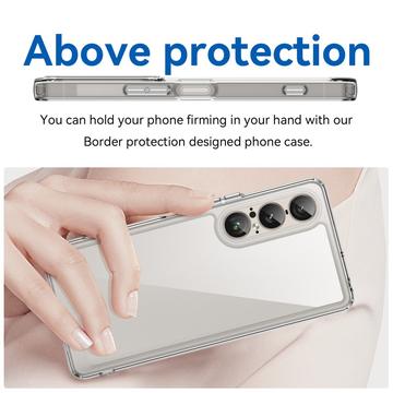 Sony Xperia 1 VII Anti-Stød Hybrid Cover - gennemsigtig