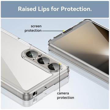 Sony Xperia 1 VII Anti-Stød Hybrid Cover - gennemsigtig