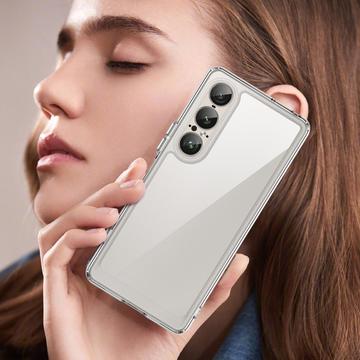 Sony Xperia 1 VII Anti-Stød Hybrid Cover - gennemsigtig