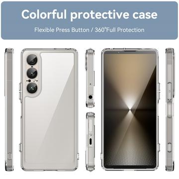 Sony Xperia 1 VII Anti-Stød Hybrid Cover - gennemsigtig