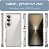 Sony Xperia 1 VII Anti-Stød Hybrid Cover - gennemsigtig
