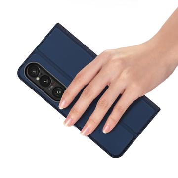 Sony Xperia 1 VII Dux Ducis Skin Pro Flip Cover - Blå