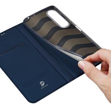 Sony Xperia 1 VII Dux Ducis Skin Pro Flip Cover - Blå
