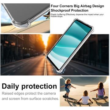 Sony Xperia 1 VII Imak Faldsikkert TPU Cover - Gennemsigtig