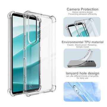 Sony Xperia 1 VII Imak Faldsikkert TPU Cover - Gennemsigtig