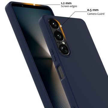 Sony Xperia 1 VII Liquid Silikone Cover - MagSafe Kompatibel - Mørkeblå