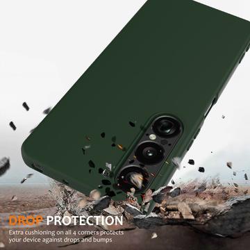 Sony Xperia 1 VII Liquid Silikone Cover - MagSafe Kompatibel - Mørkegrøn
