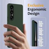 Sony Xperia 1 VII Liquid Silikone Cover - MagSafe Kompatibel - Mørkegrøn