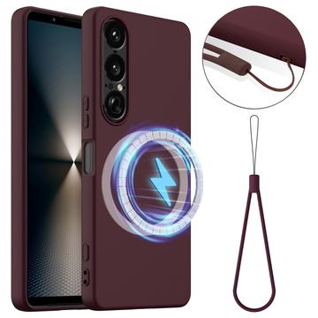 Sony Xperia 1 VII Liquid Silikone Cover - MagSafe Kompatibel - Vinrød